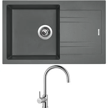 SINKS LINEA 780 N Titanium + SINKS VITALIA (LI78072NVICL)