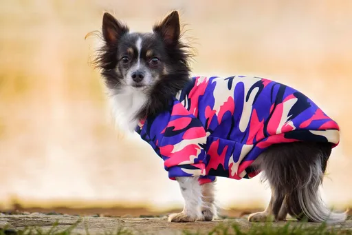 Vsepropejska Wapi hebká mikina pro psa Barva: Maskáčová, Délka zad (cm): 36, Obvod hrudníku: 44 - 48 cm