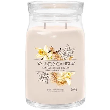 YANKEE CANDLE Signature sklo 2 knoty Vanilla Creme Brulée 567 g (5038581129181)