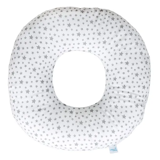 CEBA BABY Polštář poporodní Šedé hvězdičky na bílé