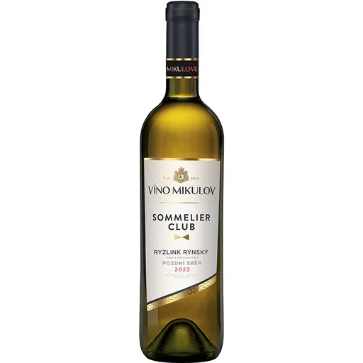 Víno Mikulov Sommelier Club Ryzlink rýnský 2023 pozdní sběr
