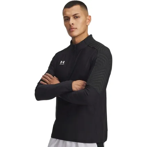 Under Armour CHALLENGER PRO MIDLAYER Pánská fotbalová mikina, černá, velikost M