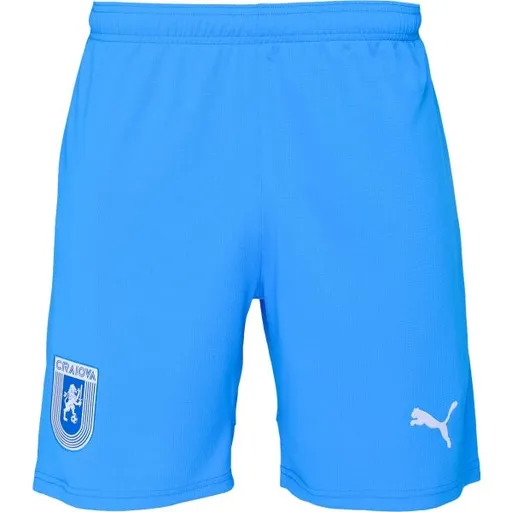 Puma UCV CRAIOVA SHORTS Pánské fotbalové šortky, tyrkysová, velikost