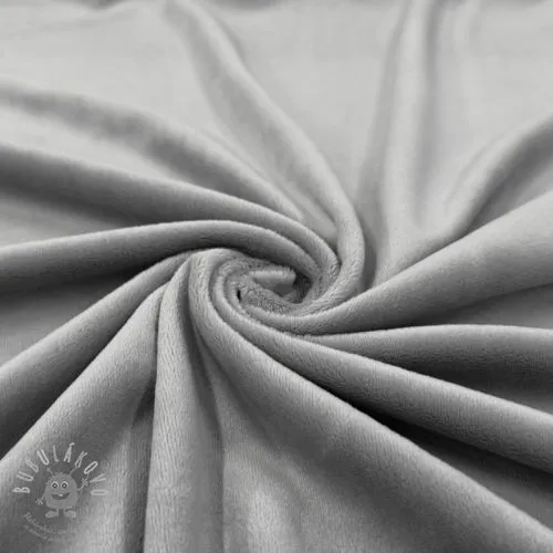 Samet VELVET STRETCH light grey