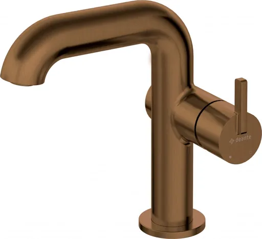 DEANTE Baterie na umyvadlo Silia bronzová kartáčovaná, s obdélníkovou výlevkou BQS_C24M