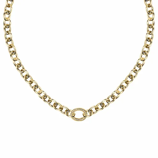 Morellato Půvabný pozlacený náhrdelník s krystaly Intrecci SAZC01