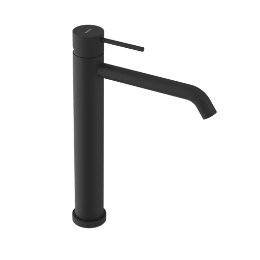 SAPHO ULTRASAN stojánková umyvadlová baterie vysoká, prodloužená hubice, černá mat UT007VB