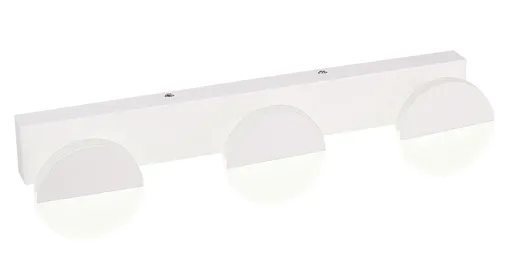 Nástěnná lampa do koupelny bílá trojitá LED 3W 4000K Sing