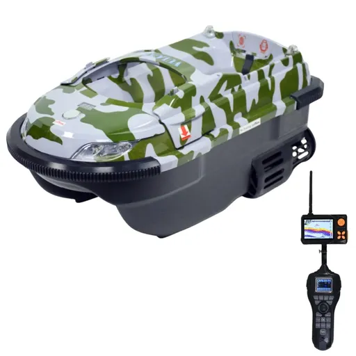 Boatman zavážecí lodička vulcan pro s gps a echolotem camo