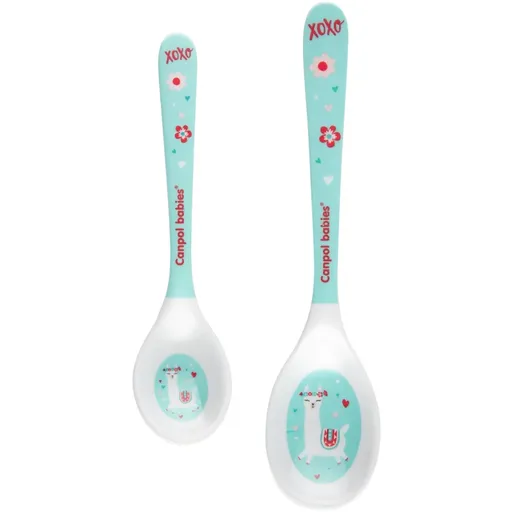 Canpol babies Exotic Animals Spoon lžička Turquoise 2 ks