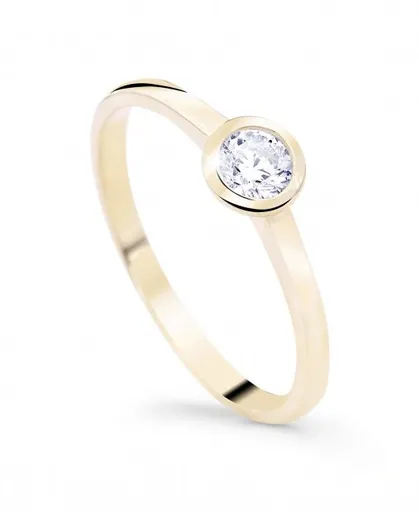 Cutie Jewellery Minimalistický prsten ze žlutého zlata Z8004-10-X-1 61 mm