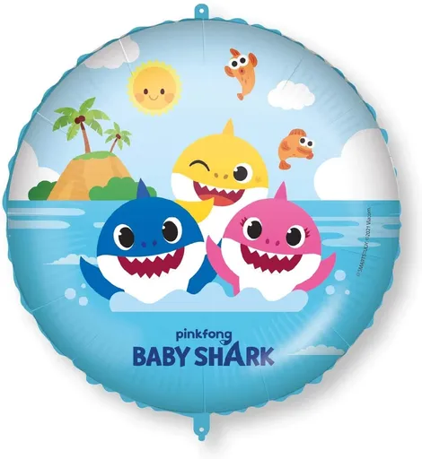 Procos Fóliový balón - Baby Shark kruh 46 cm