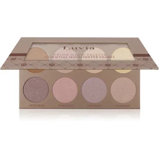 Luvia Cosmetics Prime Glow Vol. 1 paleta rozjasňovačů 8x3,3 g