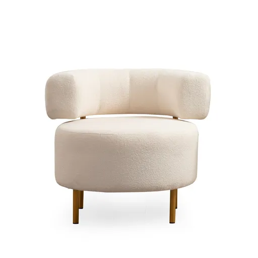 Křeslo River Round White