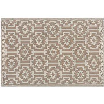 Venkovní koberec béžová 120 x 180 cm KARNAL, 202551 (beliani_202551)