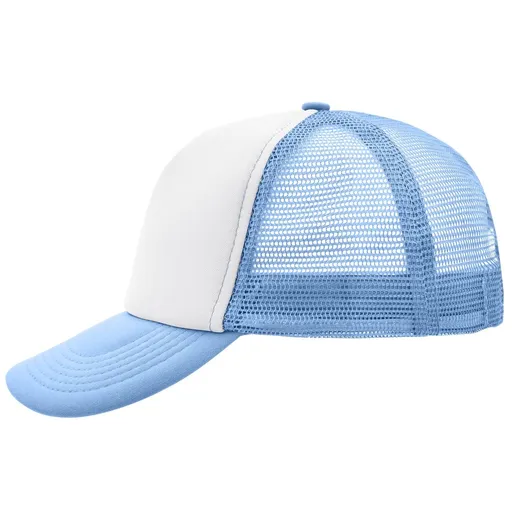 Myrtle Beach (Daiber) 5 panelová kšiltovka MB070 - Bílá / světle modrá | uni