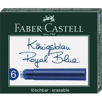 Inkoustové bombičky modré Faber-Castell
