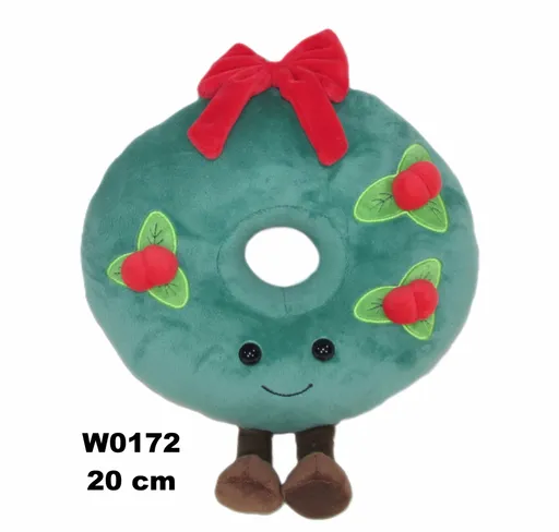 Plyšák Vánoční věnec – 20 cm