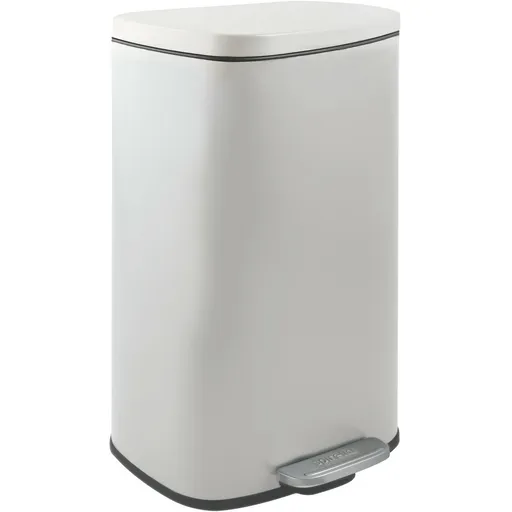 Spirella Pedálový odpadkový koš soft-close Akira  50 l, matná bílá, 50 l