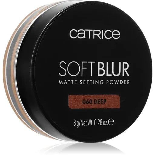 Catrice Soft Blur Matte sypký fixační pudr odstín 060 Deep 8 g