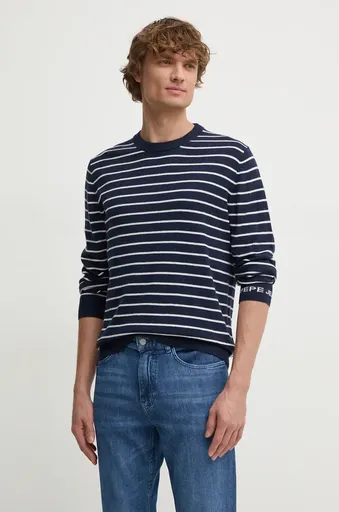 Svetr z vlněné směsi Pepe Jeans NEW ANDRE STRIPES