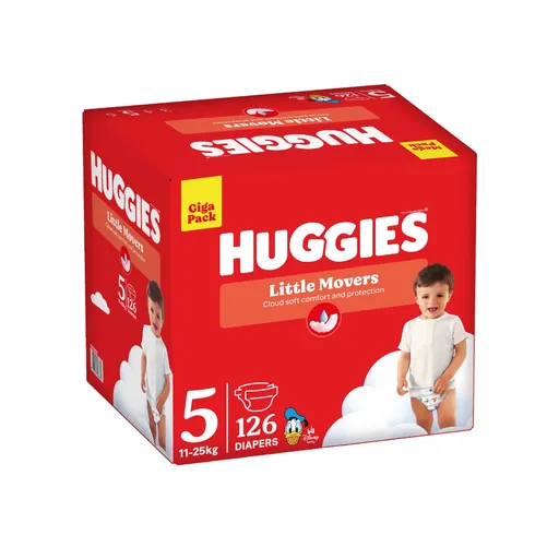 Huggies 5 11–25 kg jednorázové plenky 126 ks box