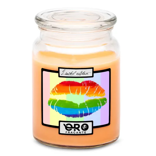 Svíčka LGBT Lips (Vůně svíčky: Tropické ovoce)
