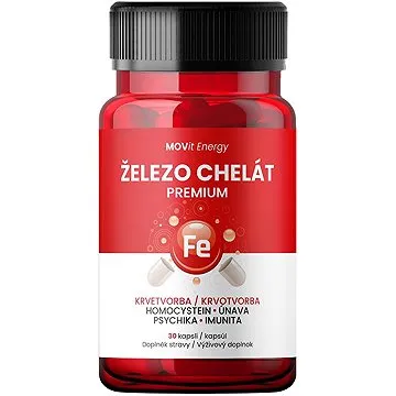 MOVit Železo Chelát Premium 30 cps. (8594202101433)