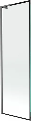 MEXEN/S Next L vanová zástěna FIX 60 x 150, černá vzor, grafit metal 895-060-000-03-70-95