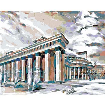 Diamondi - Diamantové malování - ŘECKÁ STAVBA, 40x50 cm, bez rámu a bez vypnutí plátna (603711A)