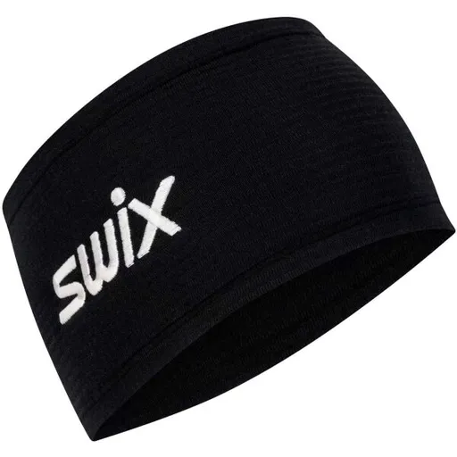 Swix HEAT WOOL Vlněná čelenka, černá, velikost L/XL