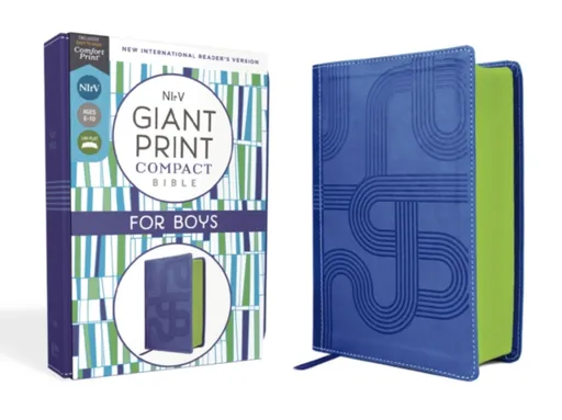 NIrV, Giant Print Compact Bible for Boys, Leathersoft, Blue, Comfort Print - Zondervan