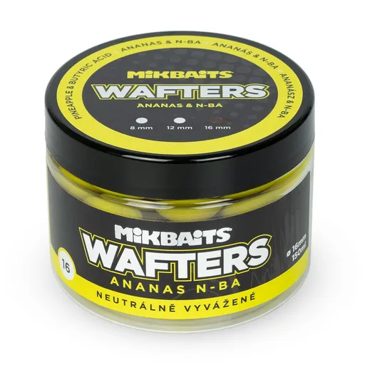 Mikbaits Boilie vyvážené nástrahy Wafters 150ml - Ananas N-BA 16mm,Mikbaits Boilie vyvážené nástrahy Wafters 150ml - Ananas N-BA 16mm