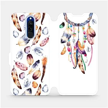 Flipové pouzdro na mobil Xiaomi Redmi 8 - M003S Lapač a barevná pírka (5903516075898)