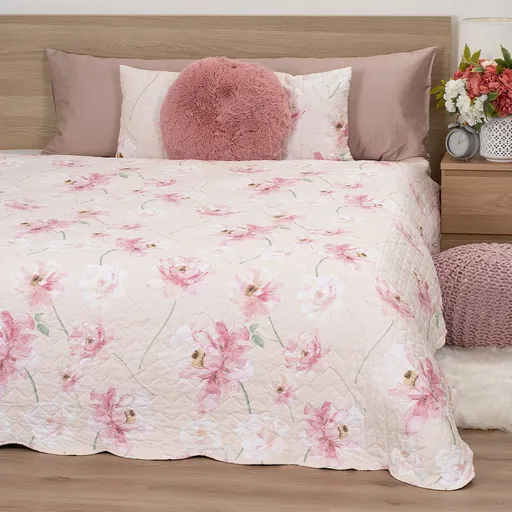 4Home Přehoz na postel Pink romance, 220 x 240 cm + 2x 40 x 40 cm