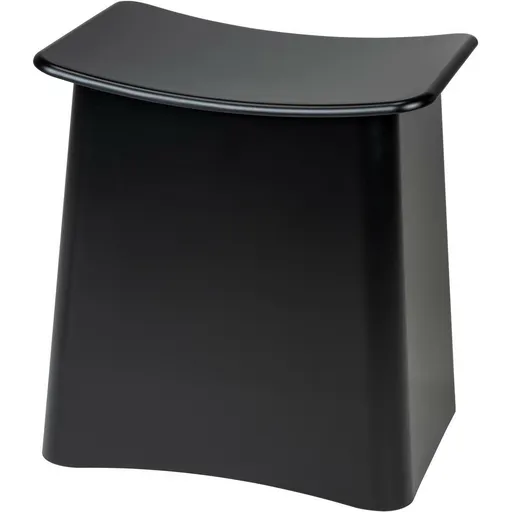 Wenko Koupelnová stolička s prostorem na prádlo Wing, černá, 45 × 33 × 48 cm