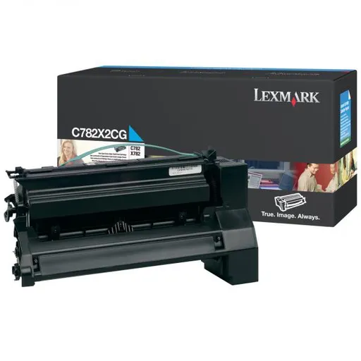 LEXMARK C782X2CG - originální toner, azurový, 15000 stran