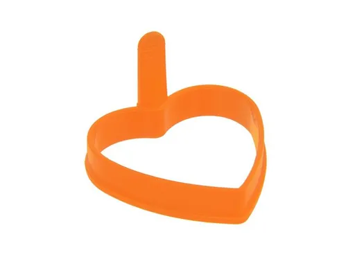 Forma na pečení lívanců/volských ok ORION Srdce 9,5x9x2cm Orange