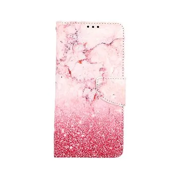 TopQ Xiaomi Redmi Note 10 Pro knížkové Růžový mramor 59790 (Sun-59790)
