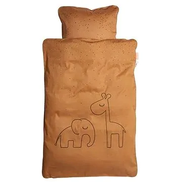 Done by Deer Povlečení Dreamy Dots (junior) - hořčicové (0355524)