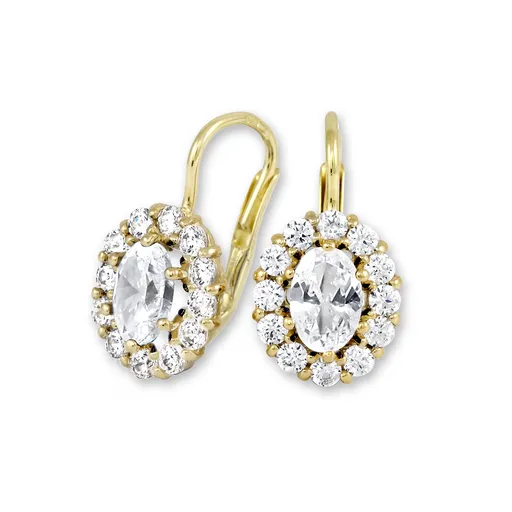 Soliter Luxusní náušnice ze žlutého zlata 239 001 00568