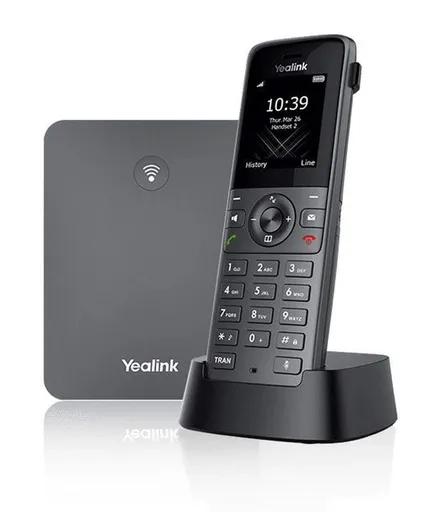 Yealink W73P, IP DECT báze+ručka, PoE, 1,8" bar.disp., až 10 ruček
