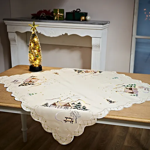 Středový ubrus Vesnička