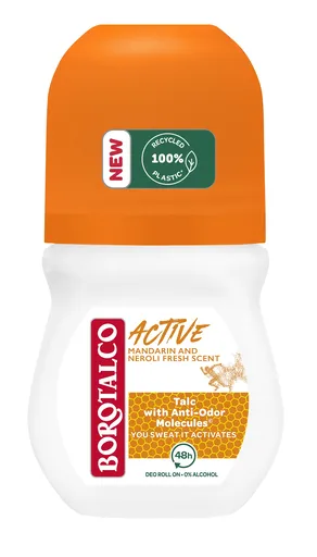 Borotalco Kuličkový deodorant mandarinka a neroli Active (Deo Roll-On) 50 ml