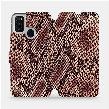 Flipové pouzdro na mobil Samsung Galaxy M21 - VA32P Hadí vzor (5903516245802)
