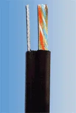 UTP kabel PlanetElite s nosným lankem, Cat5E, drát, venkovní PE, černý, 305m