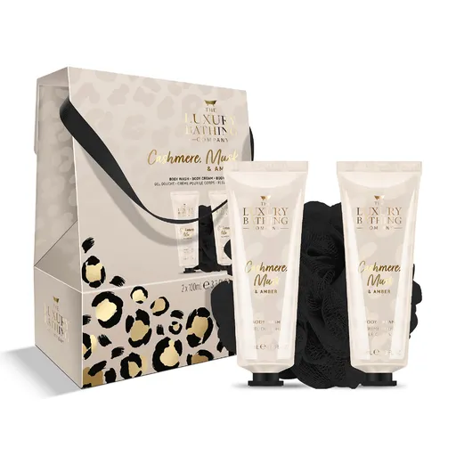 Grace Cole Sada péče o tělo v dárkové krabičce Kašmír, Mošus & Ambra 3 ks