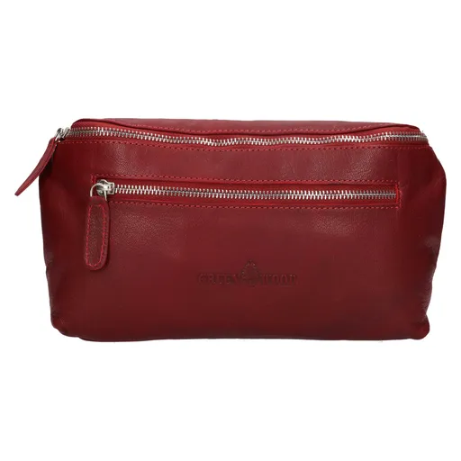 Kožená dámská ledvinka Greenwood Astrid - vínová