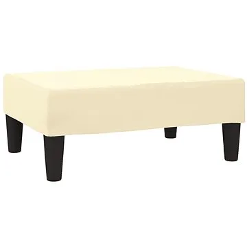 Shumee podnožka krémová 78×56×32 cm umělá kůže , 337709 (337709)