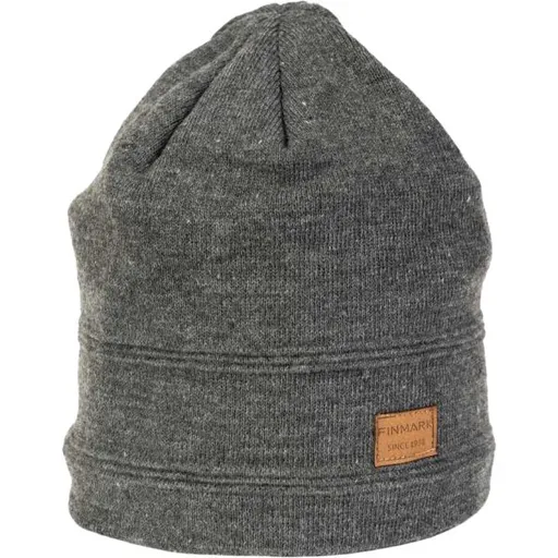 Finmark WINTER HAT Pánská zimní pletená čepice, tmavě šedá, velikost UNI